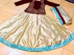 Mendhi dress for girls