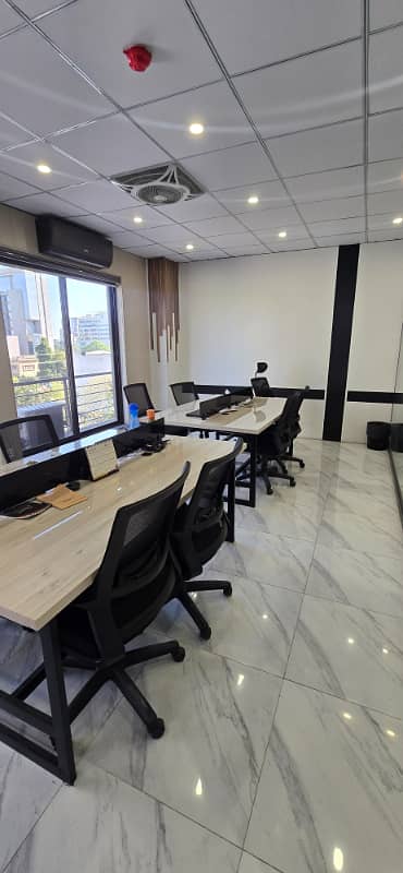 Furnished office for rent in gulberg 18