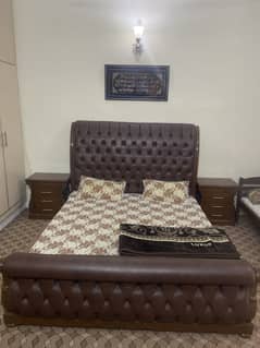 King size Woden bed.