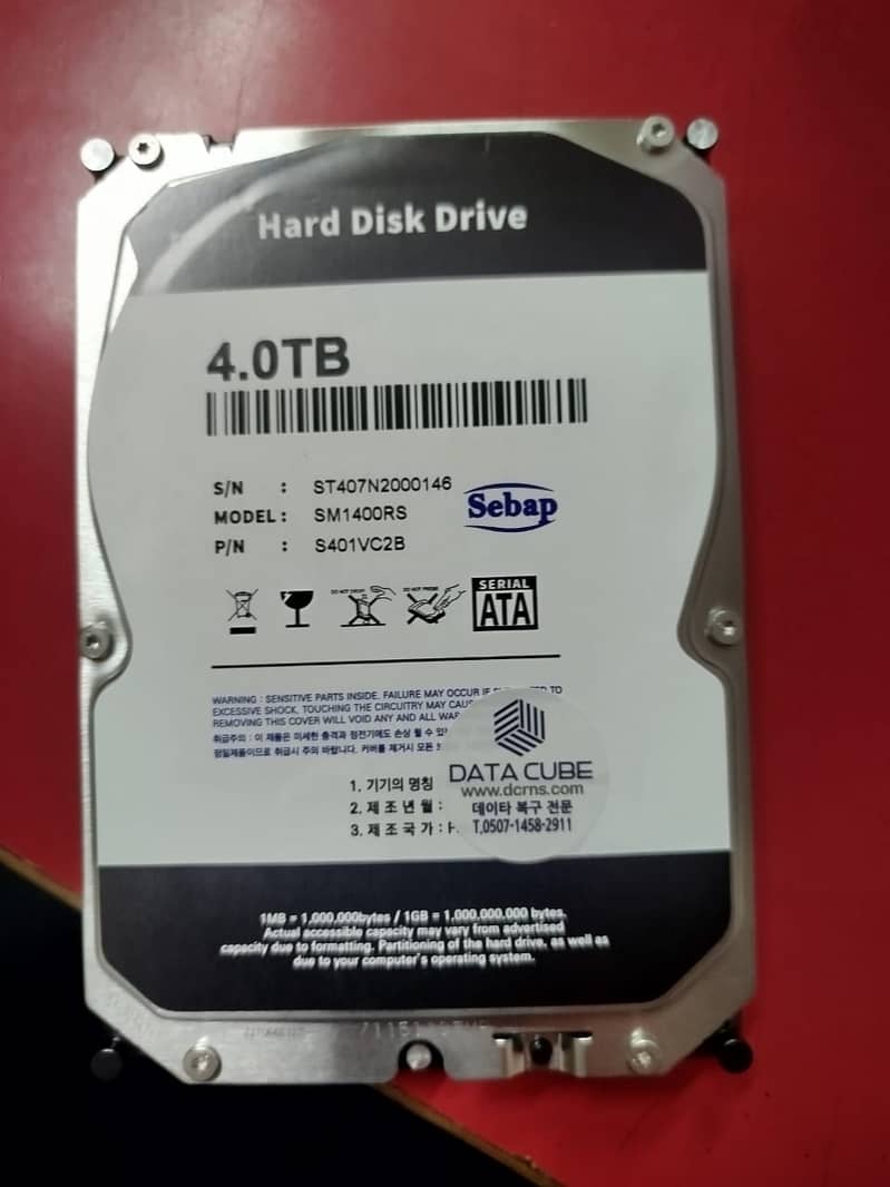 Hard Disk Drive 4TB 0