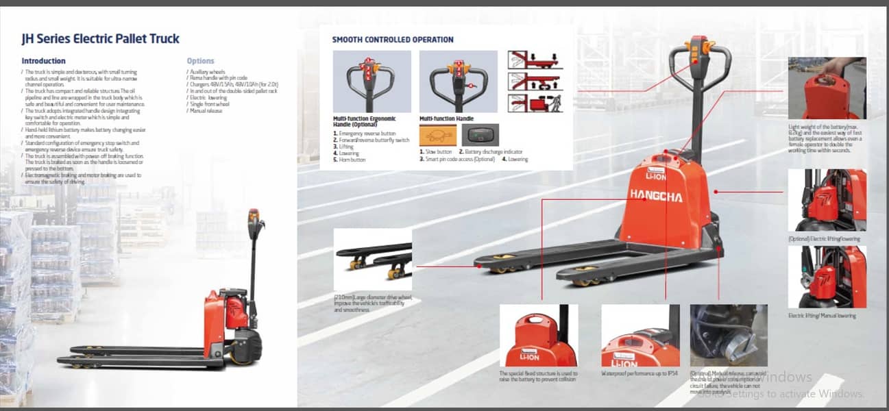 New Pallet Truck / Electric Pallet Truck Hanngcha /Warehouse equipmen 10