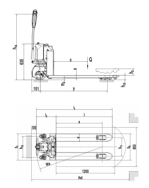 New Pallet Truck / Electric Pallet Truck Hanngcha /Warehouse equipmen 14