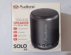 AUDIONIC SOLO X 5 BLUETOOTH PORTABLE SPEAKER RECHARGEABLE SPEAKER WIRE