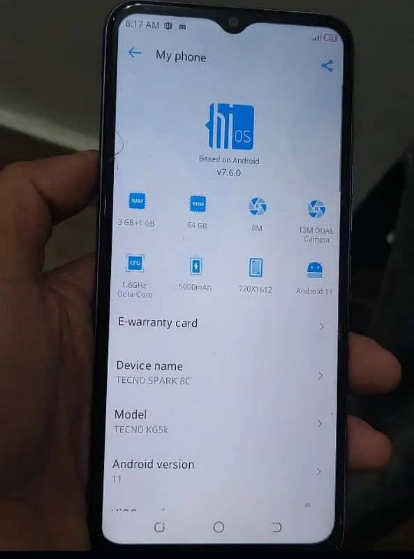 Tecno spark 8c pta aproved 3\64 0