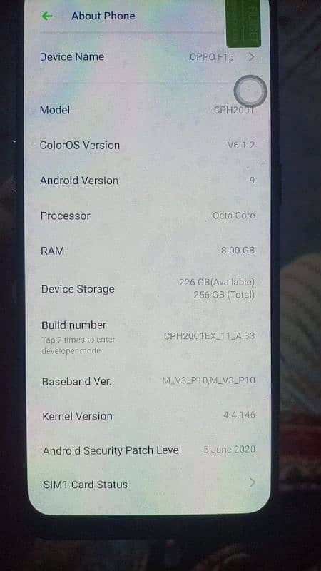 Oppo f15 8/256 gb 1