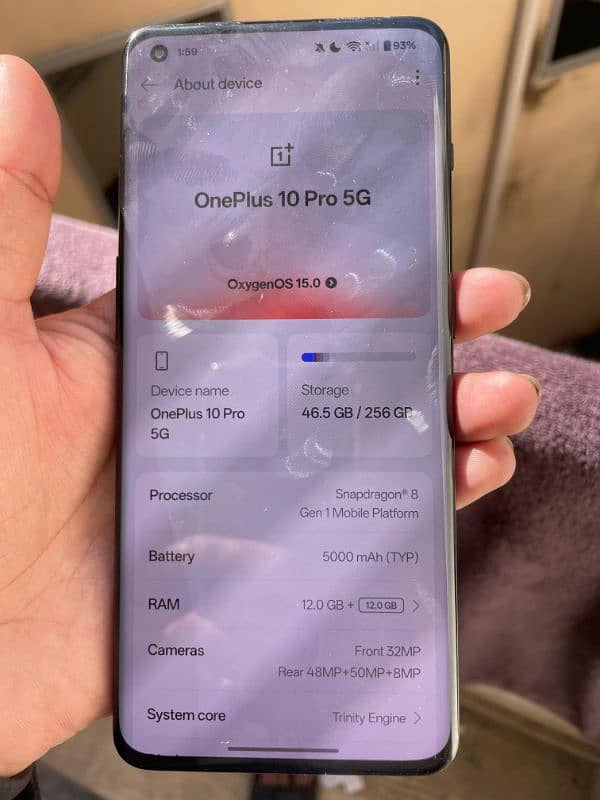 OnePlus 10 Pro - 12GB RAM, 256GB Storage, Non-PTA For Sale 2