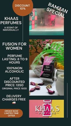 Fusion for Women — Non-Alcoholic Perfume | Free Delivery