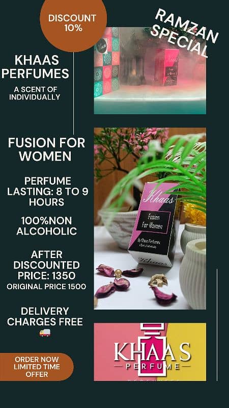 Fusion for Women — Non-Alcoholic Perfume | Free Delivery 0