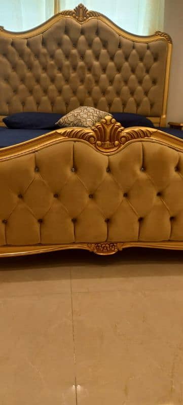 Luxury Solid VictorianStyle Bed Set/Sheesham with HighClass  Polish 3