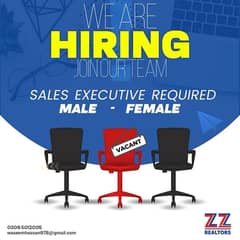 FEMALE SALES EXECUTIVE REQUIRED