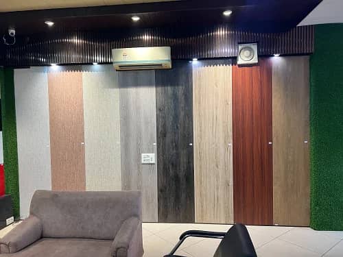 Wooden floor - Vinyl floor - wallpapers - Pvc wall panels - media wall 6