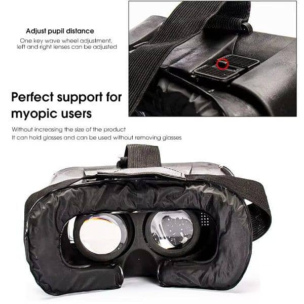 Vr Box – 3d Virtual Reality Box With Remote | Adjustable Head Strap 3d 4