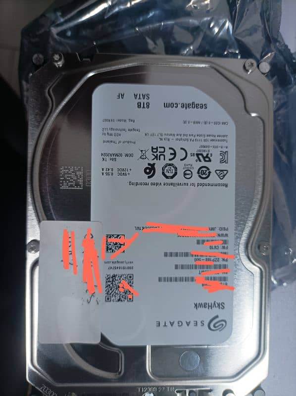 New segate 8 TB Surveillance HDD. 1