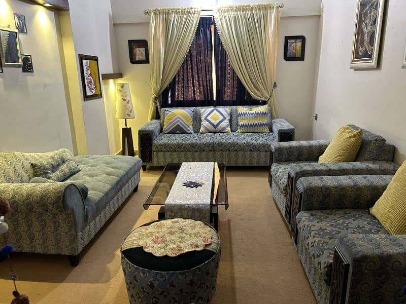 sofa set with dewan 0