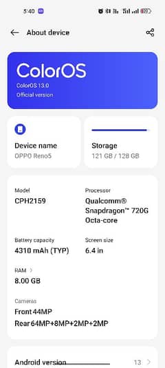 Oppo Reno 5 For sale