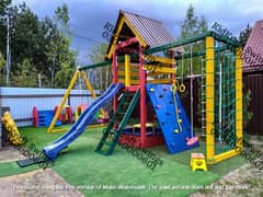 kids Slide/Swings/Kids rides/jhula/Spring rider/jungle gym/gazebo/bar