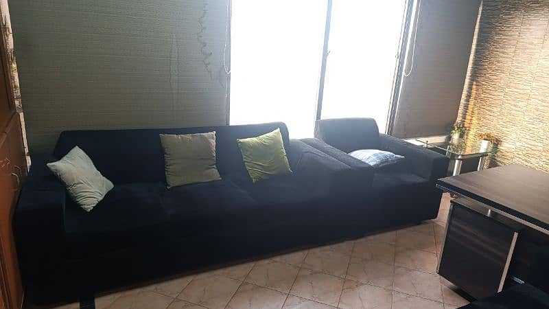 Black sofa set 0