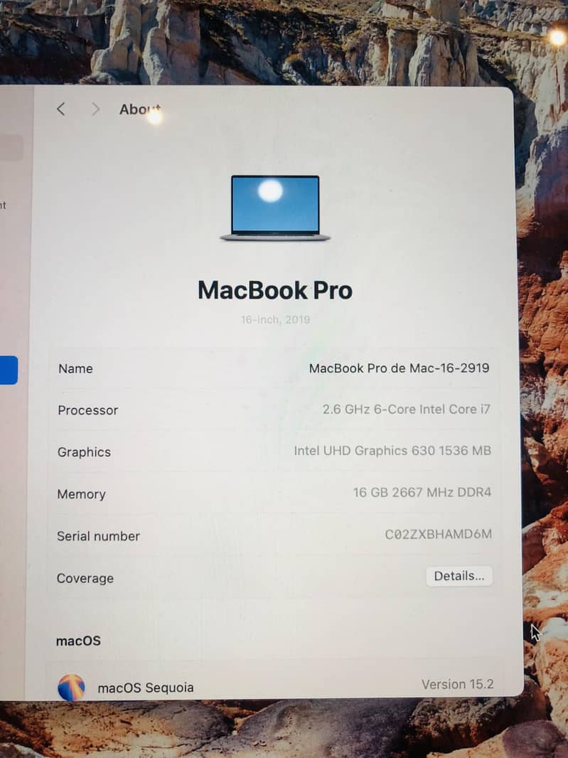 Apple Macbook Pro 2019 i7 10th 16 512 SSD Amd Radeon 5300M 4GB 2