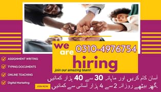 Assignment Job | Part Time Full Time Job | Job for male and female