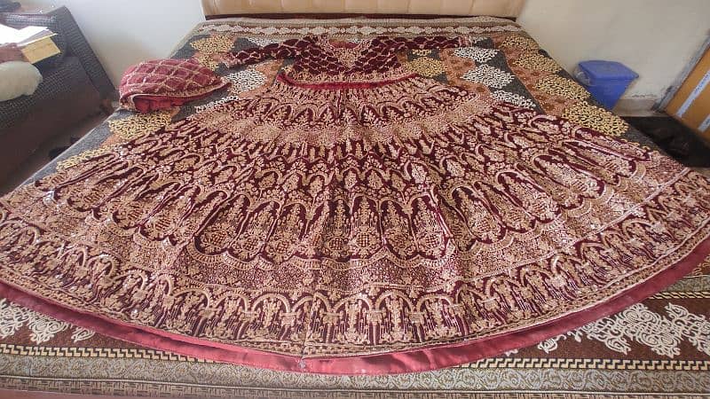 Velvet Lehnga Bridal New 6