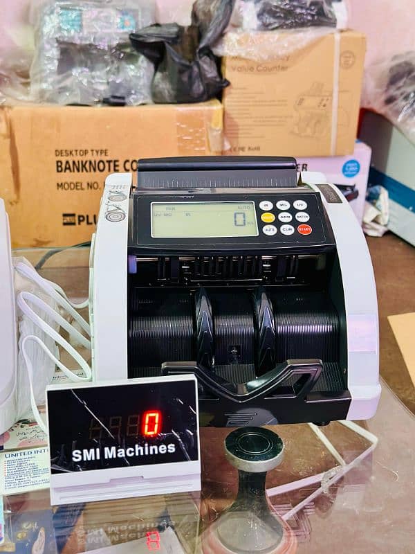 Cash counting machine Currency Note bill counter fake note detection. 1 19