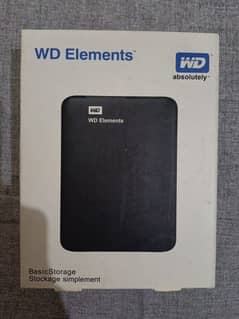 External 1 TB ( 1024 GB ) Laptop Hard Disk with WD elements Case