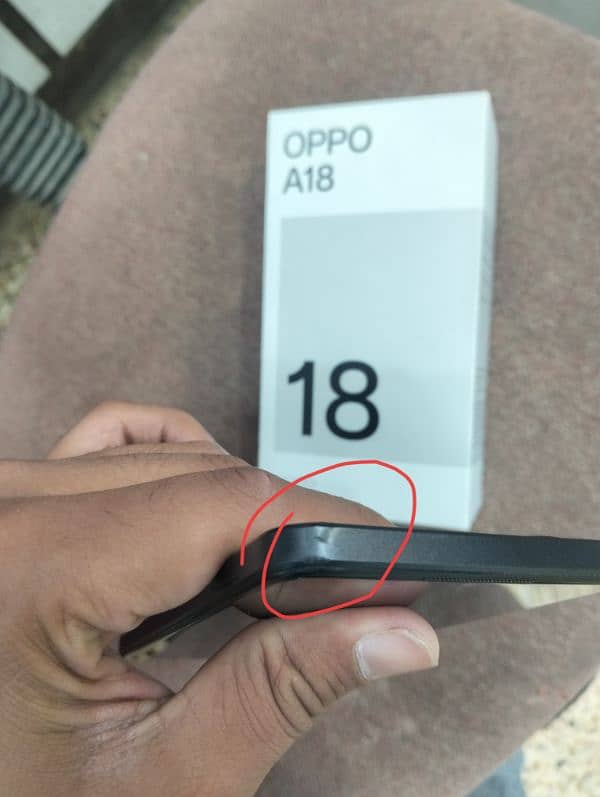 Oppo A18 4GB,128GB complete box 10/9 condition. . 03217695545 2