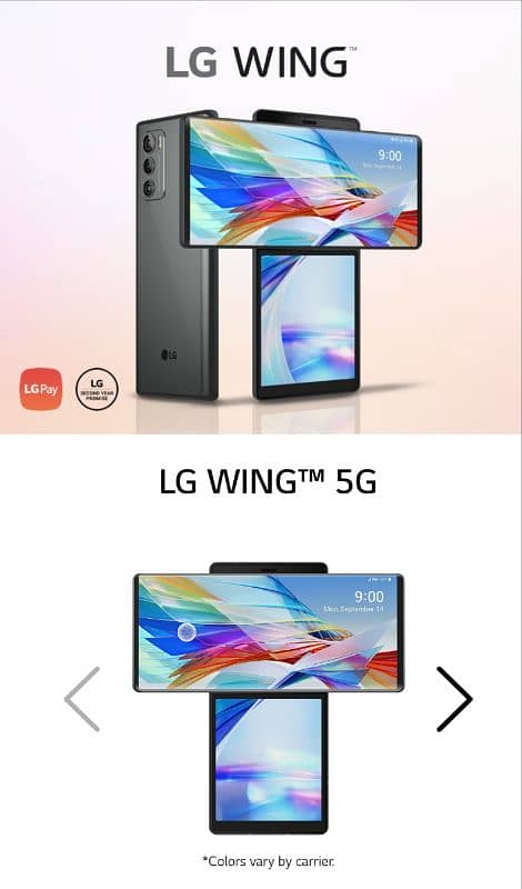 LG wing 2/256 new condition fresh 1