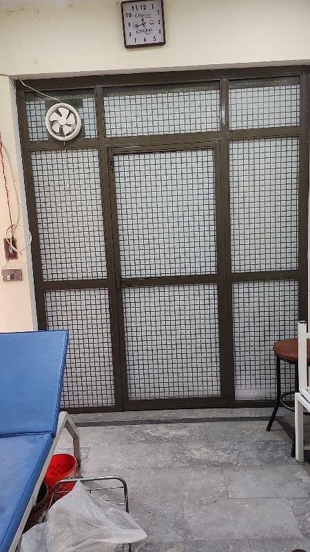 Iron frame wd glass door! 1