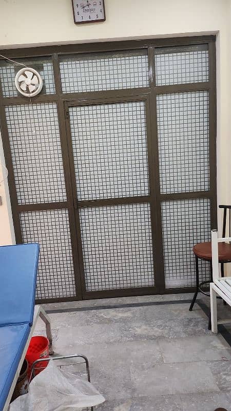 Iron frame wd glass door! 2