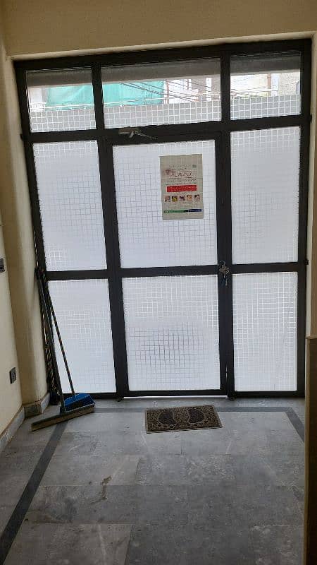 Iron frame wd glass door! 3