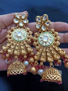 Pure Indian Rajwaarii earings