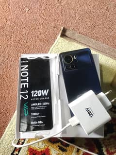 Infinix Note 12 VIP Ram 8=256 complete box 120wat charger