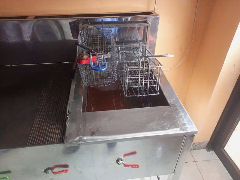 1 hotplate with fryer 45000  and 1 Haier deep freezer  60000 7