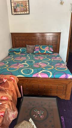 double bed + bed set mattress for sale