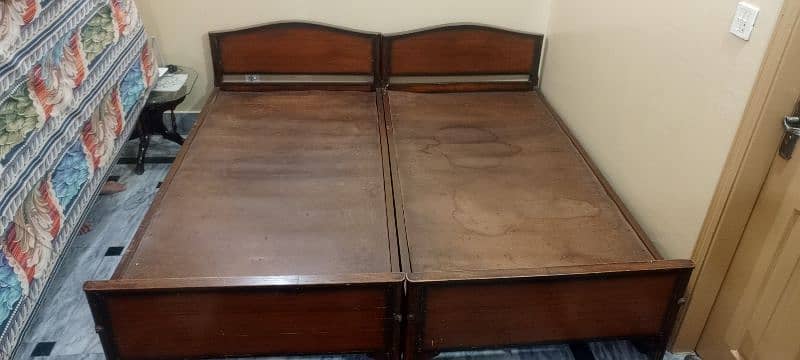 two single beds with mattress. . contact on 03335170180 3