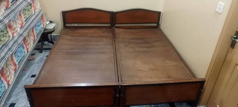 two single beds with mattress. . contact on 03335170180 5