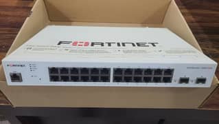 Fortinet FS-124D-POE Forti-Switch PoE managed Branded Used (Renewed)