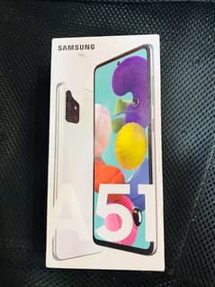 samsung A51 with box olny no charger