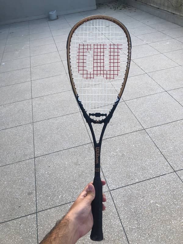 WILSON POWER TITANIUM" Squash Racket 1