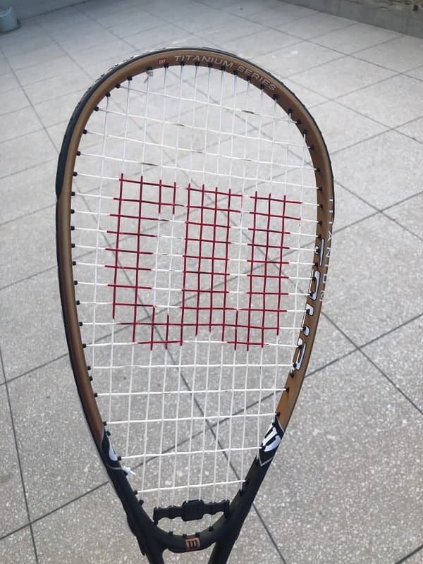 WILSON POWER TITANIUM" Squash Racket 2