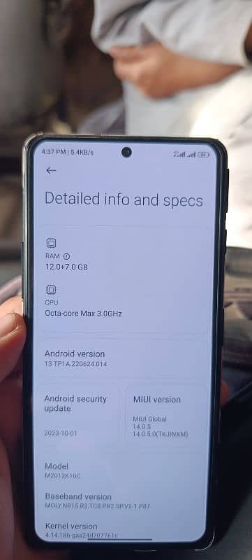 Redmi k40 12/256 PTA APROVED 1