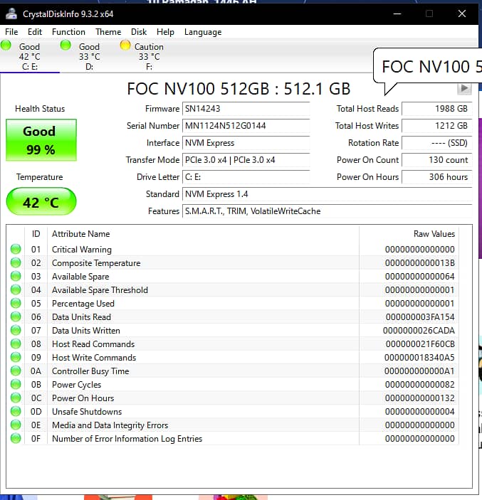 FOCAL 512GB SSD NVME 1