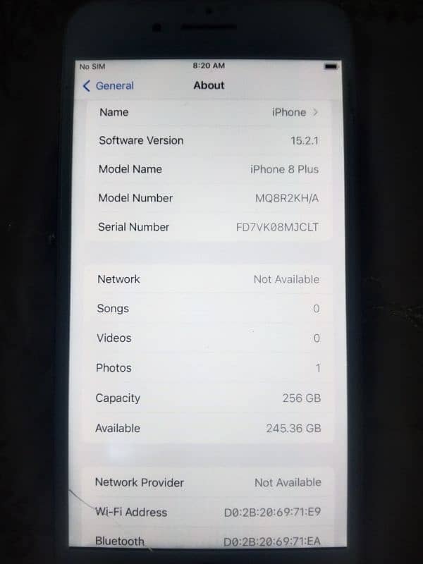 iPhone 8 Plus 156 GB Non PTA urgent sale 1