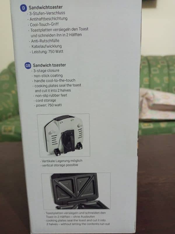 Brand New Ideenwelt German-made Sandwich-Toaster 2