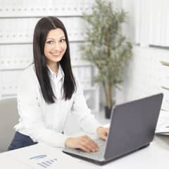 female office assistant