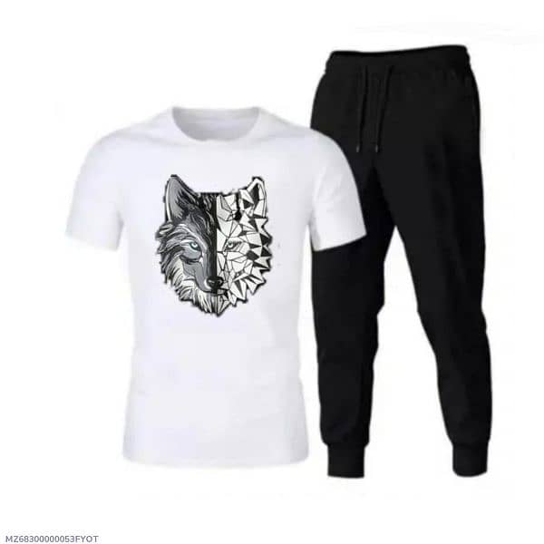 Men's Printed Fleece sweetheart Tracksuits 7