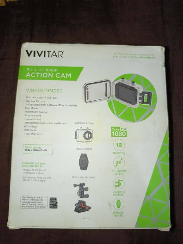 VIVITAR CAMERA like go pro 2