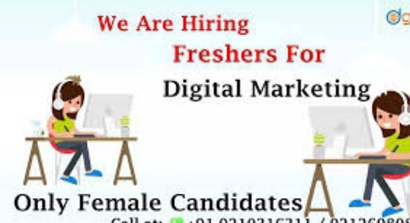 We Are Hiring For Male & Female Both Required Digital Marketing 0