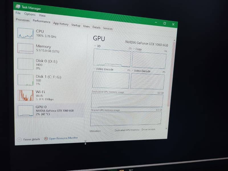 MSI GTX 1060 6gb armor oc good temps 4